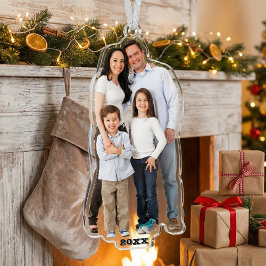 Personalisiertes 3D-Foto-Ausschnitt Fotoskulptur Ornament