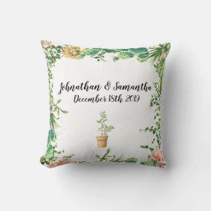 Personalisiertes 40x40cm-Zierkissen Boho-Kaktus Kissen