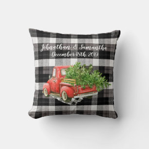 Personalisiertes 40x40cm Zierkissen XMAS Truck Baf