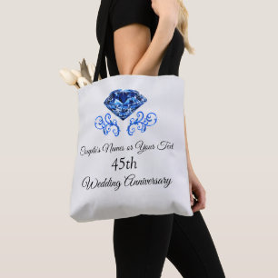 Personalisiertes 45. Jahrestags-Geschenk für Tasche