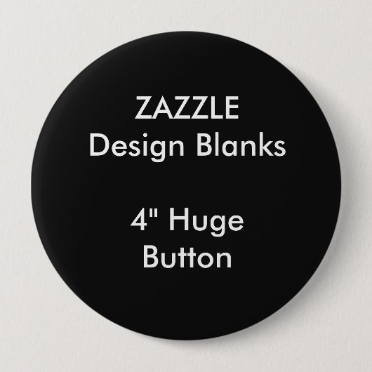 Personalisiertes 4" enorme runde Knopf-Schablone Button (Vorderseite)