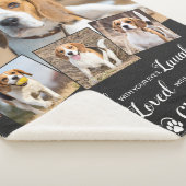 Personalisiertes 4-Foto-Gedenkgedicht Sherpadecke (3/4)