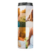 Personalisiertes 4-Foto-Muster für Wärmflaschen Thermosbecher (Rückseite)