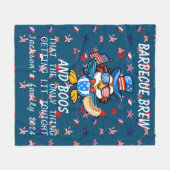 Personalisiertes 4. Juli lustiges Sprichwort Fleecedecke (Vorderseite (Horizontal))