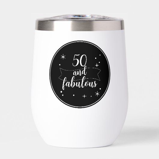 Personalisiertes 50 Fantastisches Schwarz-Weiß-Par (Vorderseite)