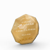 Personalisiertes 50. Goldenes Jubiläum Keepake-Ges Fotoblock (Links)