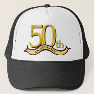 Personalisiertes 50. Jahrestags-Geschenk Truckerkappe