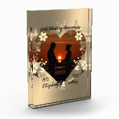 Personalisiertes 50-jähriges Foto-Geschenk Fotoblock (Links)