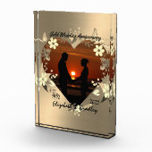 Personalisiertes 50-jähriges Foto-Geschenk Fotoblock (Rechts)