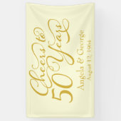 Personalisiertes 50-jähriges Jubiläum Banner (Vertikal)