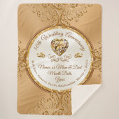 Personalisiertes, 50-jähriges Throw-Blanket Sherpadecke (Vorderseite)