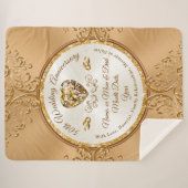 Personalisiertes, 50-jähriges Throw-Blanket Sherpadecke (Vorderseite (Horizontal))