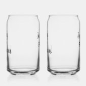 Personalisiertes 50. Soda-Glas Dosenglas (Links)