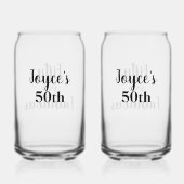 Personalisiertes 50. Soda-Glas Dosenglas (Rückseite)