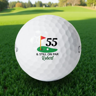 Personalisiertes 55. Geburtstagsgeschenk für Golfe Golfball