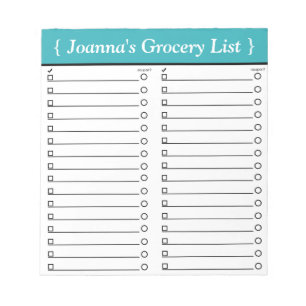 Personalisiertes 5,5" x 6" aquamariner notizblock