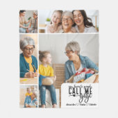 Personalisiertes 5-Foto-Gigi-Geschenk Fleecedecke (Vorderseite)