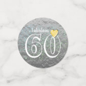 Personalisiertes 60. Geburtstagsparty Confetti Konfetti (Klein Vorderseite)