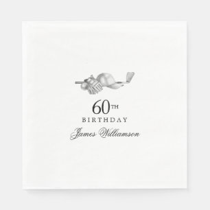 Personalisiertes 60. Geburtstagsparty Serviette