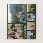 Personalisiertes 6‑Foto-Familienname-Geschenk  Puzzle (Vertikal)