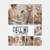 Personalisiertes 6-Foto-Mimi-Geschenk Fleecedecke (Vorderseite)
