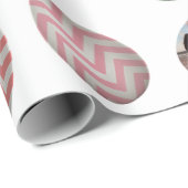 Personalisiertes 6 Foto Pastelleier Ostermuster Geschenkpapier (Rolleneckpunkt)