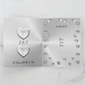 Personalisiertes 70. Platinalhochzeit Karte (Innenseite)