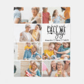 Personalisiertes 7-Foto-Gigi-Geschenk Fleecedecke (Vorderseite)
