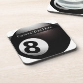 Personalisiertes 8 Ball-Billard Untersetzer (Linke Seite)