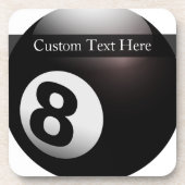 Personalisiertes 8 Ball-Billard Untersetzer (Vorderseite)