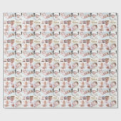 Personalisiertes 8-Foto-Benutzerdefiniertes Gruß u Geschenkpapier (Flach)