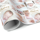 Personalisiertes 8-Foto-Benutzerdefiniertes Gruß u Geschenkpapier (Rolleneckpunkt)