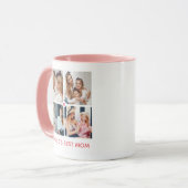 Personalisiertes 8-Foto- "Best Mama der Welt" Tasse (Vorderseite Links)