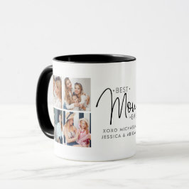 Personalisiertes 8-Foto- "Best Mama Ever" Tasse