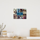 Personalisiertes 8-Foto Collage Poster (Küche)