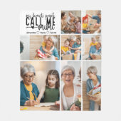 Personalisiertes 8-Foto-Mimi-Geschenk Fleecedecke (Vorderseite)