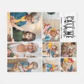 Personalisiertes 8-Foto-Mimi-Geschenk Fleecedecke (Vorderseite (Horizontal))