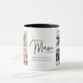 Personalisiertes 8-Foto-Programm "Beste Mutter je" Tasse (Zentrum)