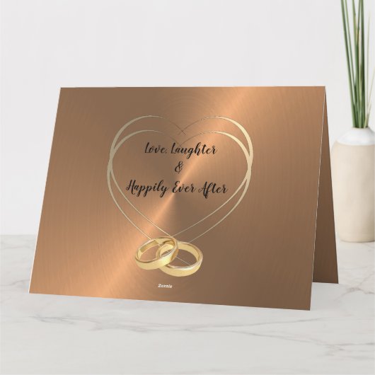 Personalisiertes 8-jähriges Bronzejubiläum Karte (Rückseite)