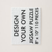 Personalisiertes 8"x10" Jigsaw Puzzle 110 PC. (Vertikal)