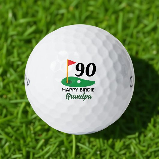 Personalisiertes 90. Geburtstagsgeschenk für Golfe Golfball