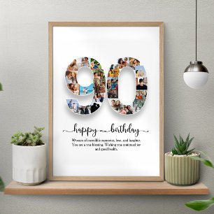 Personalisiertes 90. Geburtstagskollektiv Poster