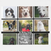 Personalisiertes 9-Bild-Fleece-Blanket Fleecedecke (Vorderseite (Horizontal))