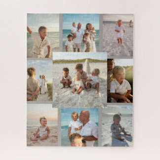 Personalisiertes 9-Foto-Familien-Collage-Puzzle Puzzle