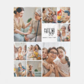 Personalisiertes 9-Foto-Gigi-Geschenk Fleecedecke (Vorderseite)
