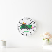 Personalisiertes ABC Recycelnd Müllfahrzeug Runde Wanduhr (Zuhause)