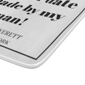 Personalisiertes Abendessen von meinem Mann Schneidebrett (Ecke)