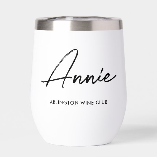 Personalisiertes Abendessen, Wein oder Buchklub (Rückseite)