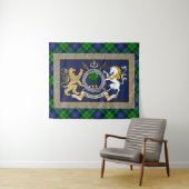 Personalisiertes Abercrombie-Clan-Abzeichen und -T Wandteppich (Beispiel (Horizontal))