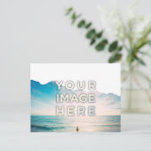 Personalisiertes abgerissenes Papier mit Foto Cust Postkarte (Stehend Vorderseite)